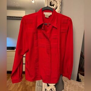 Simon Chang Vintage Red Blouse